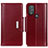 Custodia Portafoglio In Pelle Cover con Supporto M12L per Motorola Moto G Play (2023) Rosso