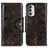 Custodia Portafoglio In Pelle Cover con Supporto M12L per Motorola Moto G Stylus (2022) 4G Bronze