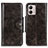 Custodia Portafoglio In Pelle Cover con Supporto M12L per Motorola Moto G53 5G Bronze