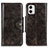 Custodia Portafoglio In Pelle Cover con Supporto M12L per Motorola Moto G73 5G Bronze