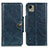 Custodia Portafoglio In Pelle Cover con Supporto M12L per Nokia C110 Blu