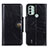 Custodia Portafoglio In Pelle Cover con Supporto M12L per Nokia C31 Nero