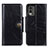 Custodia Portafoglio In Pelle Cover con Supporto M12L per Nokia C32 Nero