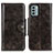 Custodia Portafoglio In Pelle Cover con Supporto M12L per Nokia G22 Bronze