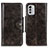 Custodia Portafoglio In Pelle Cover con Supporto M12L per Nokia G60 5G Bronze