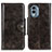 Custodia Portafoglio In Pelle Cover con Supporto M12L per Nokia X30 5G Bronze