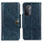 Custodia Portafoglio In Pelle Cover con Supporto M12L per Oppo A54 5G Blu
