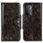 Custodia Portafoglio In Pelle Cover con Supporto M12L per Oppo A74 5G Bronze