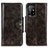 Custodia Portafoglio In Pelle Cover con Supporto M12L per Oppo A94 5G Marrone