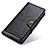 Custodia Portafoglio In Pelle Cover con Supporto M12L per Samsung Galaxy A02s Nero