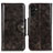Custodia Portafoglio In Pelle Cover con Supporto M12L per Samsung Galaxy A13 4G Bronze