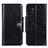 Custodia Portafoglio In Pelle Cover con Supporto M12L per Samsung Galaxy A13 4G Nero