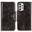 Custodia Portafoglio In Pelle Cover con Supporto M12L per Samsung Galaxy A23 4G Bronze