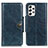 Custodia Portafoglio In Pelle Cover con Supporto M12L per Samsung Galaxy A53 5G Blu