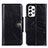 Custodia Portafoglio In Pelle Cover con Supporto M12L per Samsung Galaxy A53 5G Nero