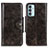 Custodia Portafoglio In Pelle Cover con Supporto M12L per Samsung Galaxy F23 5G Bronze