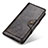 Custodia Portafoglio In Pelle Cover con Supporto M12L per Samsung Galaxy M02s Bronze