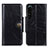 Custodia Portafoglio In Pelle Cover con Supporto M12L per Sony Xperia 1 IV SO-51C Nero