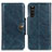 Custodia Portafoglio In Pelle Cover con Supporto M12L per Sony Xperia 10 III Lite Blu