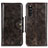 Custodia Portafoglio In Pelle Cover con Supporto M12L per Sony Xperia 10 III Lite Bronze