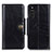 Custodia Portafoglio In Pelle Cover con Supporto M12L per Sony Xperia 10 III SO-52B Nero