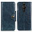 Custodia Portafoglio In Pelle Cover con Supporto M12L per Sony Xperia PRO-I Blu