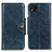 Custodia Portafoglio In Pelle Cover con Supporto M12L per Xiaomi POCO C3 Blu