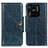 Custodia Portafoglio In Pelle Cover con Supporto M12L per Xiaomi Redmi 10 India Blu