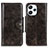 Custodia Portafoglio In Pelle Cover con Supporto M12L per Xiaomi Redmi 12 4G Bronze