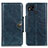 Custodia Portafoglio In Pelle Cover con Supporto M12L per Xiaomi Redmi 9 Activ Blu