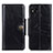 Custodia Portafoglio In Pelle Cover con Supporto M12L per Xiaomi Redmi 9C Nero