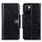 Custodia Portafoglio In Pelle Cover con Supporto M12L per Xiaomi Redmi Note 11 4G (2021) Nero