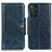 Custodia Portafoglio In Pelle Cover con Supporto M12L per Xiaomi Redmi Note 11 4G (2022) Blu