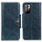 Custodia Portafoglio In Pelle Cover con Supporto M12L per Xiaomi Redmi Note 11 5G Blu