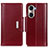 Custodia Portafoglio In Pelle Cover con Supporto M13L per Huawei Honor 60 5G Rosso