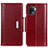 Custodia Portafoglio In Pelle Cover con Supporto M13L per Oppo Reno5 F Rosso