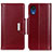 Custodia Portafoglio In Pelle Cover con Supporto M13L per Samsung Galaxy A03 Core Rosso