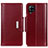 Custodia Portafoglio In Pelle Cover con Supporto M13L per Samsung Galaxy A22 4G Rosso