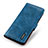 Custodia Portafoglio In Pelle Cover con Supporto M13L per Samsung Galaxy F02S SM-E025F Blu