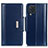 Custodia Portafoglio In Pelle Cover con Supporto M13L per Samsung Galaxy M32 4G Blu