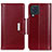 Custodia Portafoglio In Pelle Cover con Supporto M13L per Samsung Galaxy M32 4G Rosso