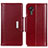 Custodia Portafoglio In Pelle Cover con Supporto M13L per Samsung Galaxy XCover 5 SM-G525F Rosso