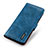 Custodia Portafoglio In Pelle Cover con Supporto M13L per Xiaomi Poco M5S Blu