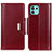 Custodia Portafoglio In Pelle Cover con Supporto M14L per Motorola Moto Edge 20 Lite 5G Rosso