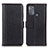 Custodia Portafoglio In Pelle Cover con Supporto M14L per Motorola Moto G50 Nero