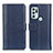 Custodia Portafoglio In Pelle Cover con Supporto M14L per Motorola Moto G60s Blu