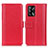 Custodia Portafoglio In Pelle Cover con Supporto M14L per Oppo A74 4G Rosso