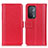 Custodia Portafoglio In Pelle Cover con Supporto M14L per Oppo A74 5G Rosso