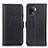 Custodia Portafoglio In Pelle Cover con Supporto M14L per Oppo F19 Pro Nero