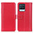 Custodia Portafoglio In Pelle Cover con Supporto M14L per Realme 8 4G Rosso